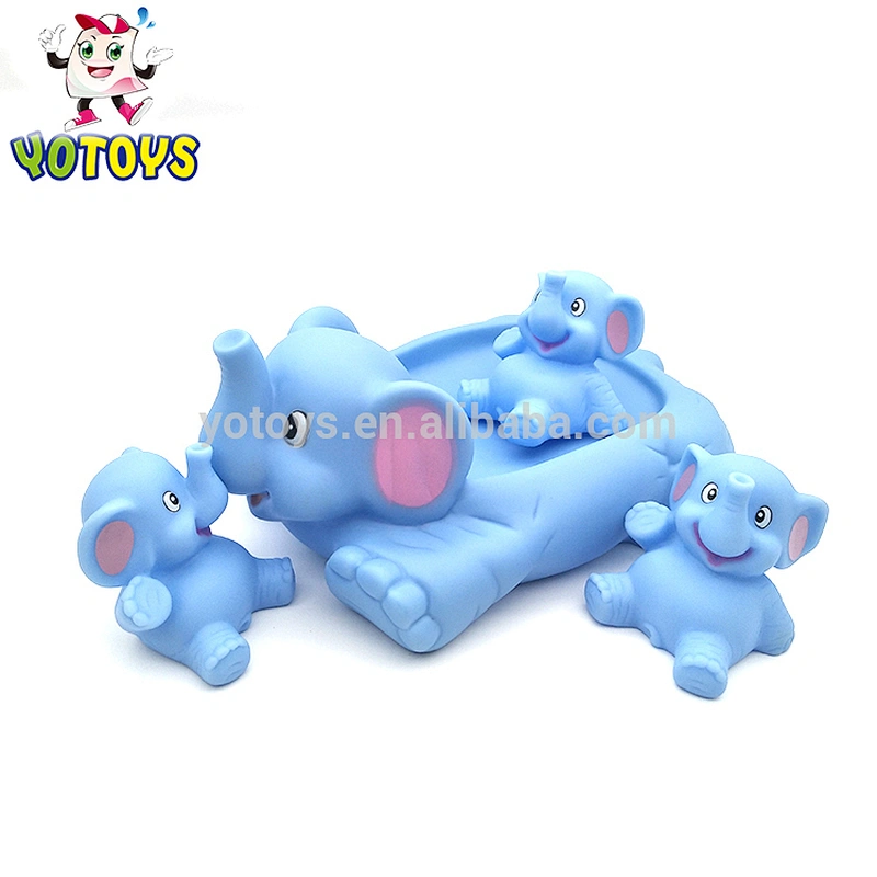 Plastic Elephant Crocodile Family Wild Animal Toy Set