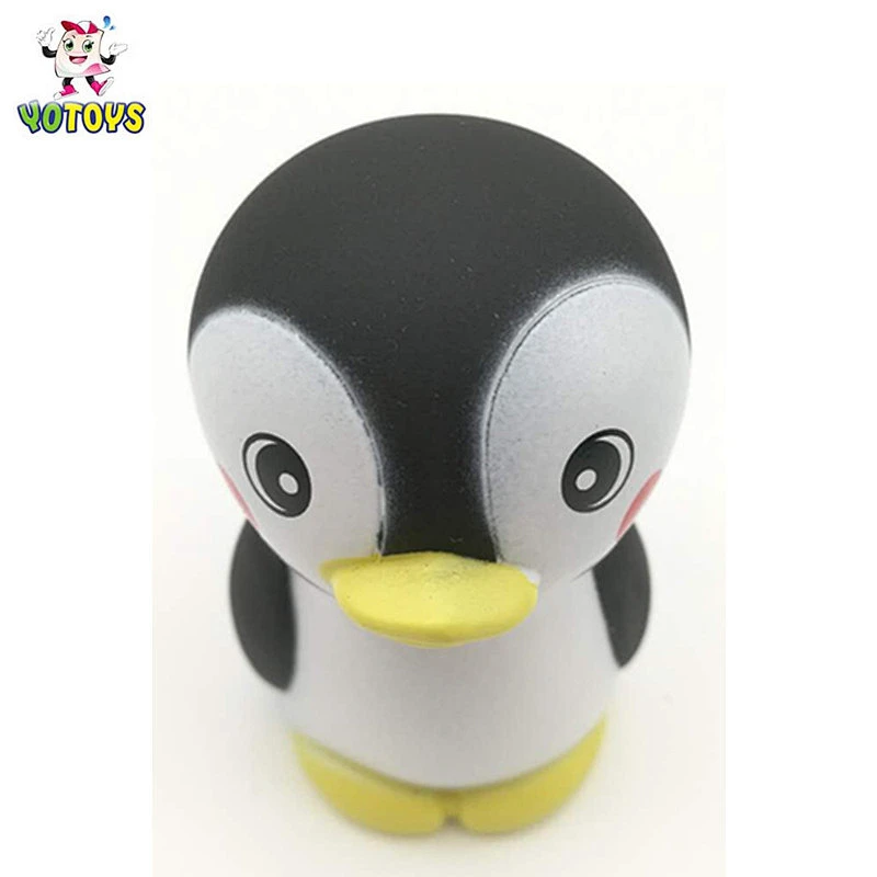 Custom Phthalate Free Vinyl PVC Plastic Small Penguin Shape Animal Bath Toy