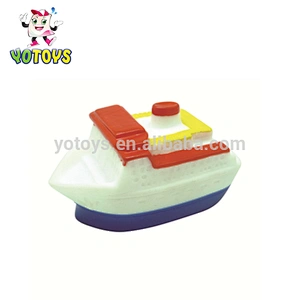 new design yacht Speed Boat ship shaped rubber PVC plastic plush kids baby bath toy