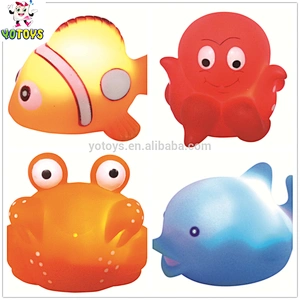 Electric LED fish swimming fish children toy PVC Fish kid pool toy