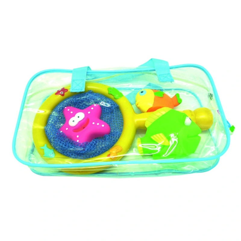 Baby Bathing Starfish & Sea fish Small Animal Toys Fishnet Set