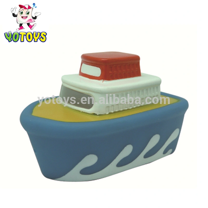 new design yacht Speed Boat ship shaped rubber PVC plastic plush kids baby bath toy