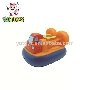 new design yacht Speed Boat ship shaped rubber PVC plastic plush kids baby bath toy