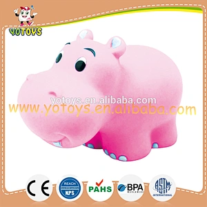 Soft rubber animal toys for kids/ Plastic bath toy for kids/ rubber tiger lion elephant crocotail rhinoceros