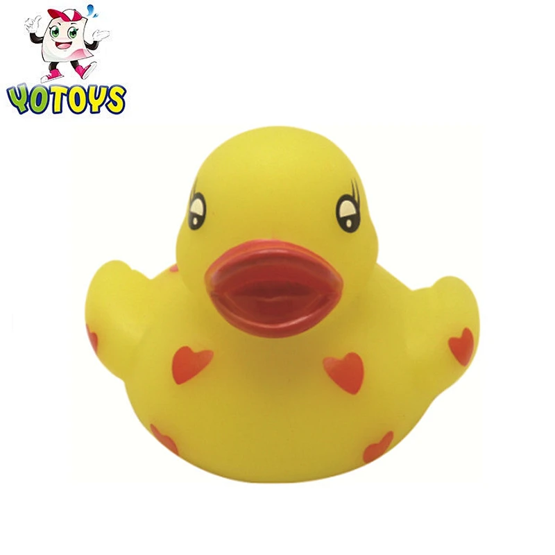 CE standard squirter plastic Christmas hat bath duck toys