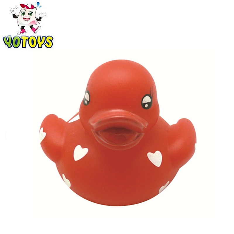 CE standard squirter plastic Christmas hat bath duck toys