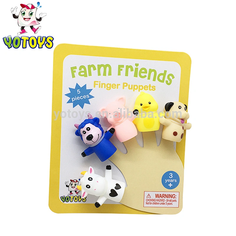 Toys lovely soft finger puppets toys parent-child interaction cartoon animal Mini vinyl Toy
