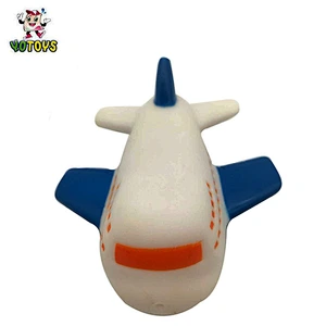 Eco- friendly Water Light Up Led Floating Airplane funny colorful animal squirt toy for bath playing Bath Toy for kids