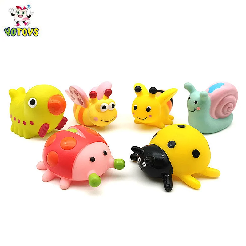 Top quality bath toy plastic ladybug PVC toy floating baby toy