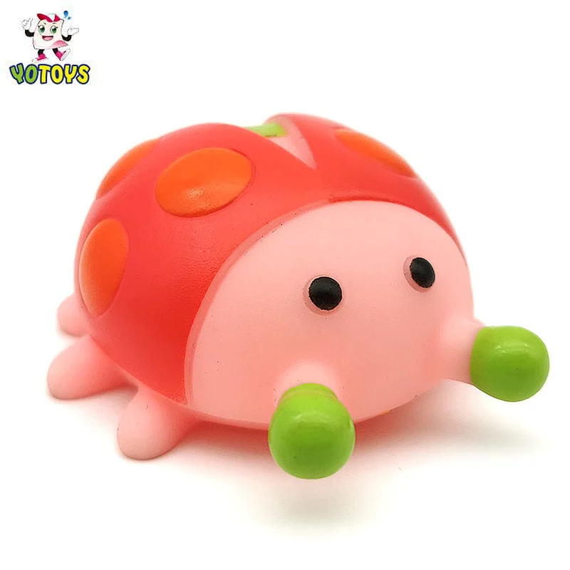 Top quality bath toy plastic ladybug PVC toy floating baby toy