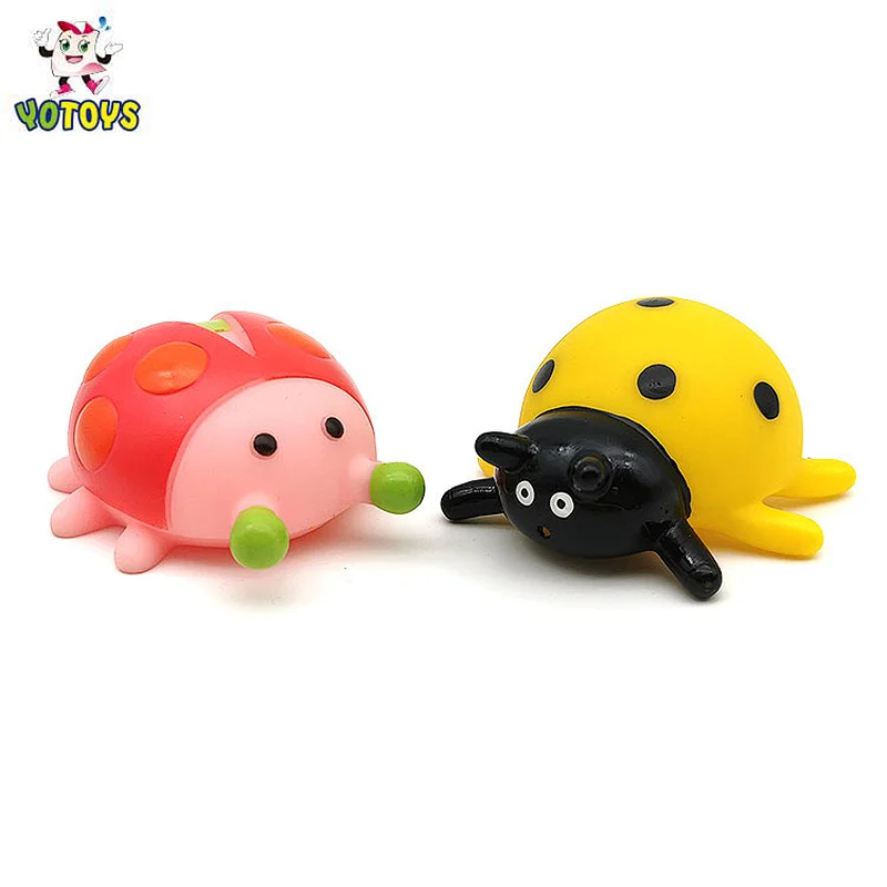 Top quality bath toy plastic ladybug PVC toy floating baby toy