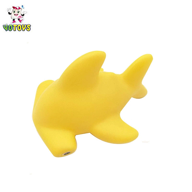 China Factory New Product Cartoon Animal Plastic Mini Shark Toy Rubber Animal Toy