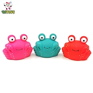 Made in China baby bath toy custom design rubber toy PVC sea animals toy plastic crab for child