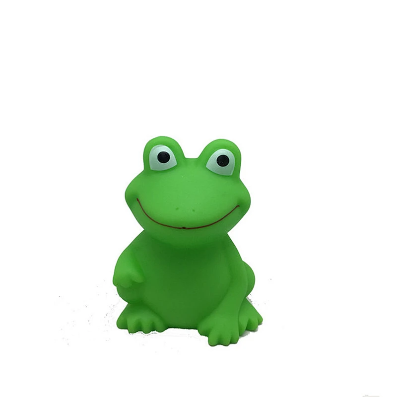 Phthalate free baby bath rubber frog shower toy