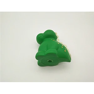 Custom Little Baby Cartoon Soft Rubber Dinosaur Toy with Squirter