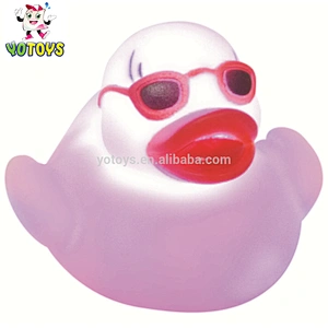 YTFT019 flashing duck bath toys/LED duck toy
