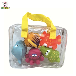 Kinds of Baby PVC Toy Cute Animal Bath Toy Set Wholesale Rubber Toy for Kids