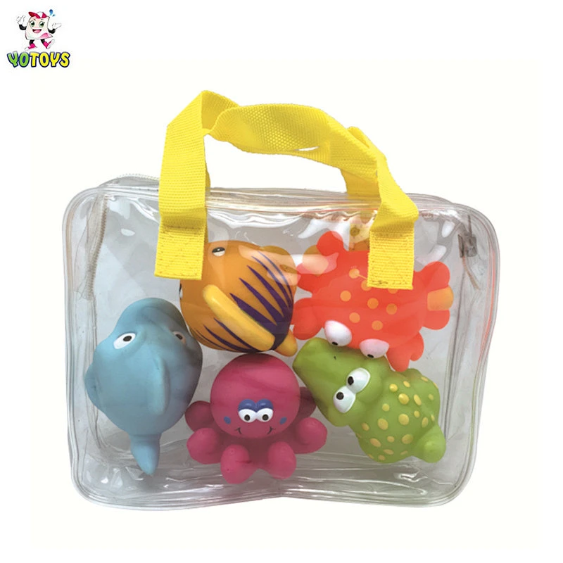 Kinds of Baby PVC Toy Cute Animal Bath Toy Set Wholesale Rubber Toy for Kids