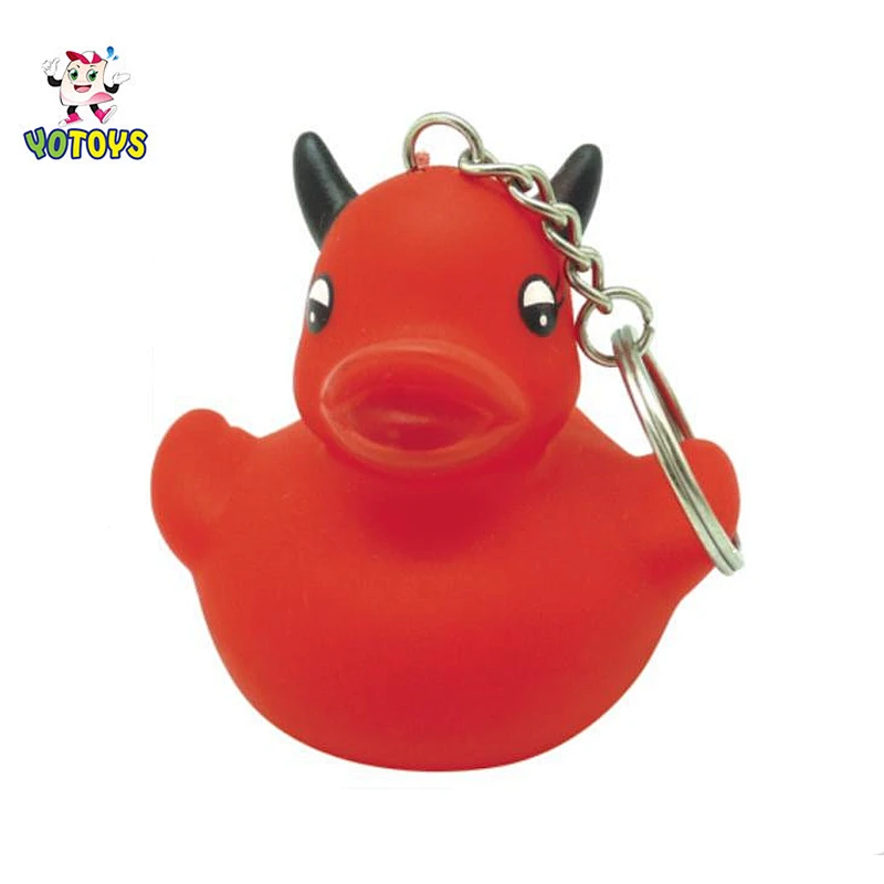 Custom Logo Vinyl Rubber Ducky Key Chain Collection