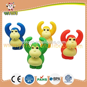 Non-phthalate kids plastic bath squirting toy monkey