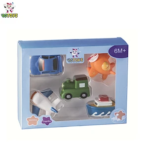 Hot Selling PVC Baby Animal Bath Toy Set Wholesale Rubber Toy for Kids