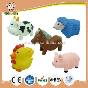 soft animal bath set, table decorations forest animal toys,crocodile bird rhino elephant toy figure custom