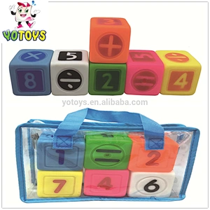 Educational Rubber Vinyl PVC building blocks for children gifts