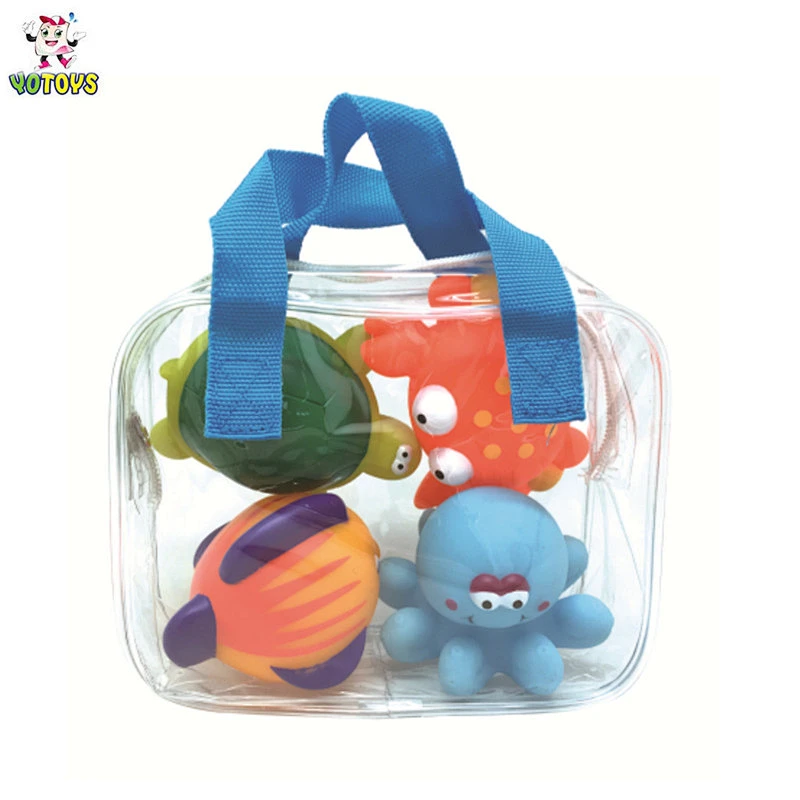 Kinds of Baby PVC Toy Cute Animal Bath Toy Set Wholesale Rubber Toy for Kids