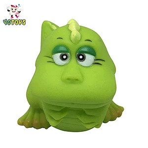 Lovely Water Spray toy Eco-friendly Rubber Green Dinosaur Toys kids smart toys for promotions