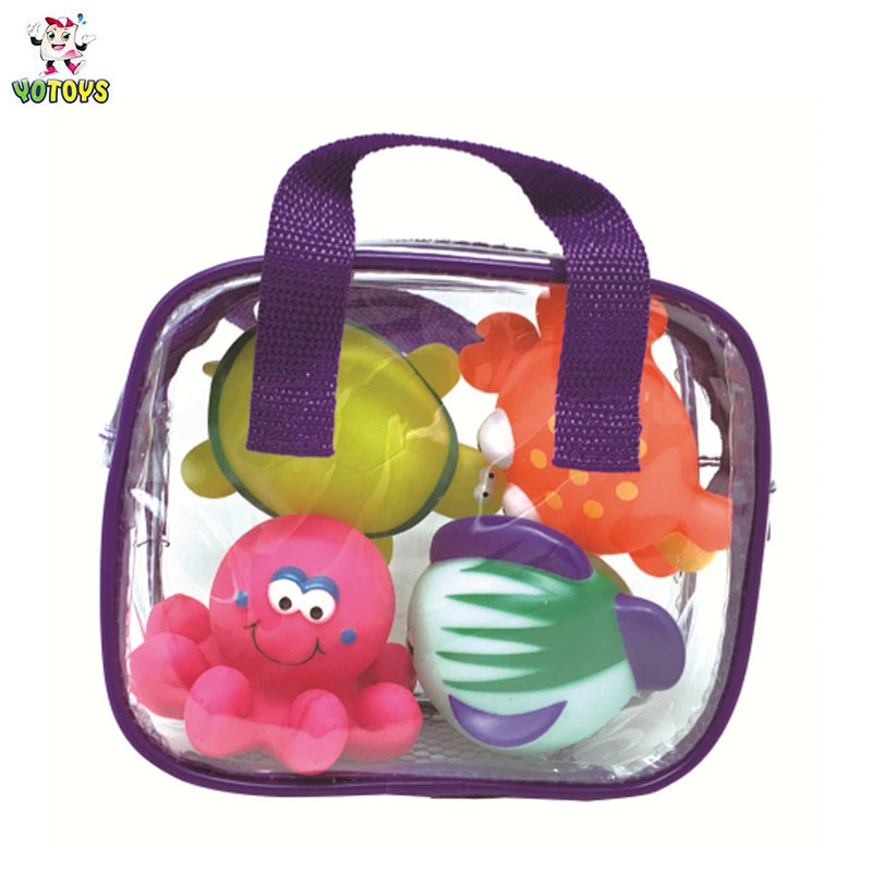 Kinds of Baby PVC Toy Cute Animal Bath Toy Set Wholesale Rubber Toy for Kids
