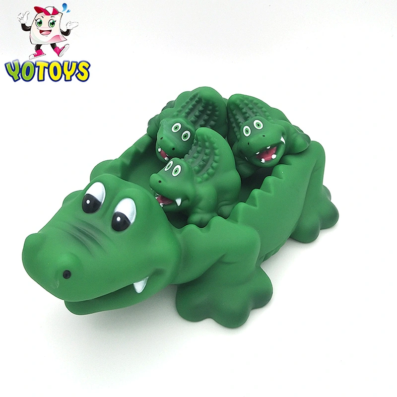 Cute Promotion China Import Rubber Plastic Toy Set Crocodile Elephant Animal Toys