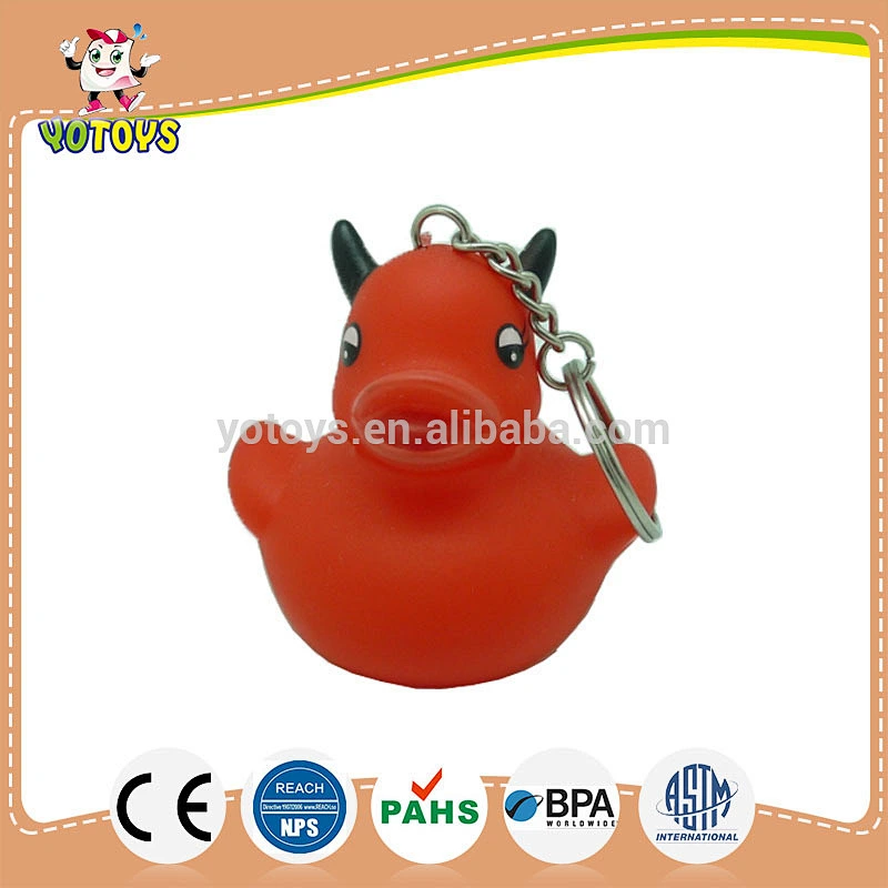 2017 keyachain factory silicon custom various plastic rubber duck key chain