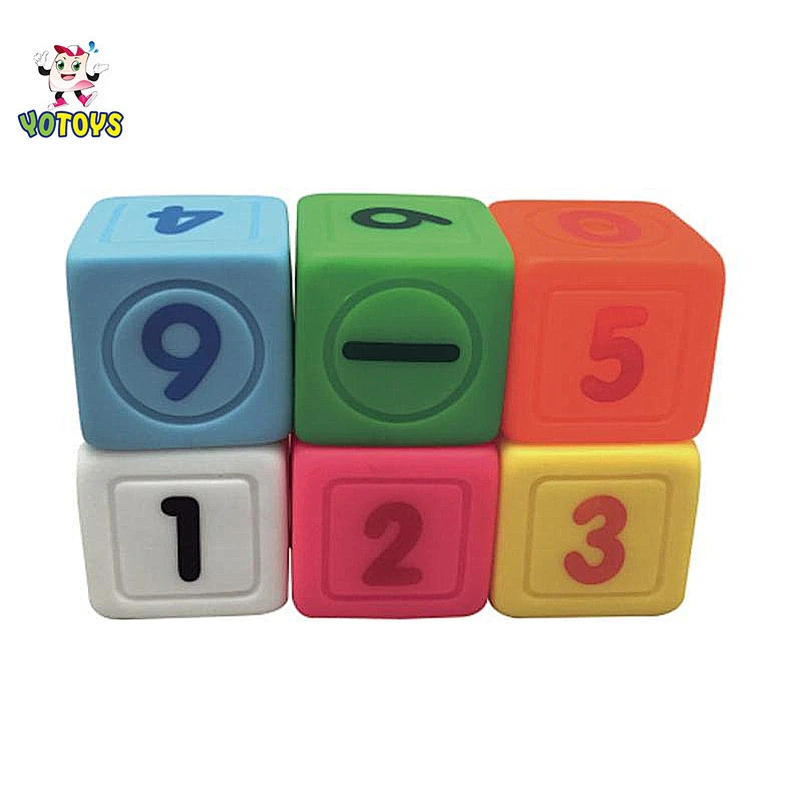 Custom Plastic Math Building Blocks Toy for Baby Educational Gift
