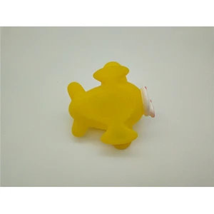 Hot Sale Yellow Soft Vinyl Helicopter Water Squirter Toys