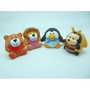 Green young bear vinyl toy production for kids