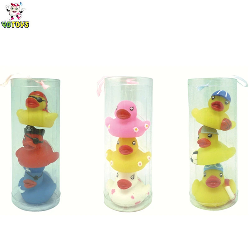 Baby Cute Safty Vinyl Bath Toys Rubber Duck Toy Sets 2 Year old Cheap Baby Toys for child