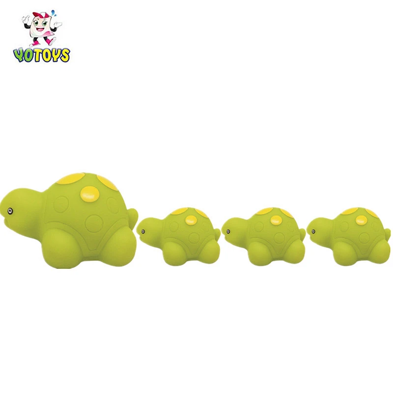 OEM cute Bathtub Friends Classic Toys Rubber Race Kids toy Animal family toys set