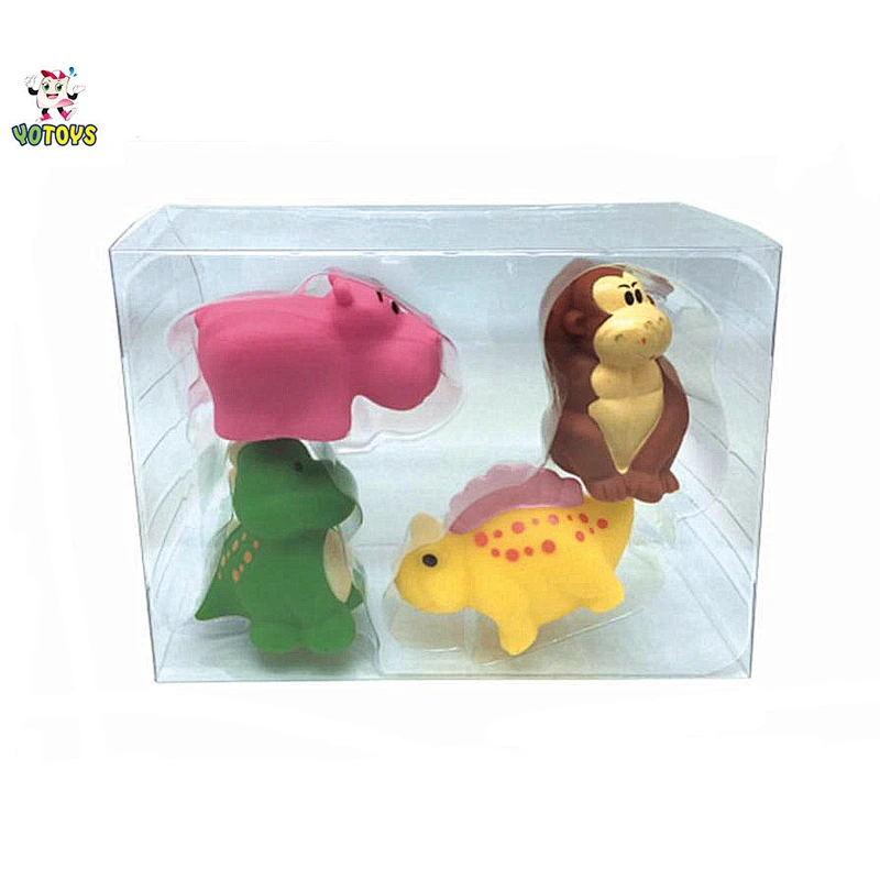 Water Spraying Vinyl Sea Animal Gift Ocean Bath Toy Set for Baby