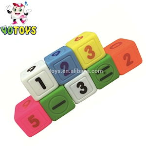 Educational Rubber Vinyl PVC building blocks for children gifts