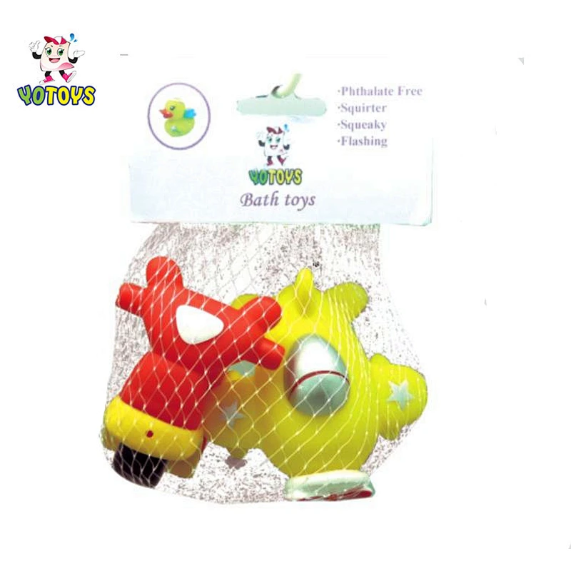 Phthalate Free Squeaky Soft Shark and Octopus Bath Toys 2pcs Pack