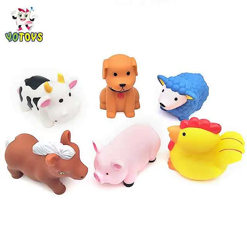 Top quality toy animal set custom design Bulk Plastic farm animals toys for babies