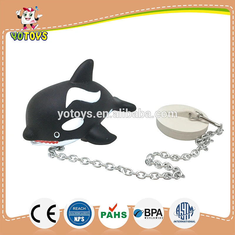 tub stopper, Vinyl PVC toy with metal chain and stopper
