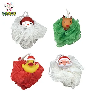 Beautiful Christmas shower puff/ Christmas bath ball/ Christmas accessories