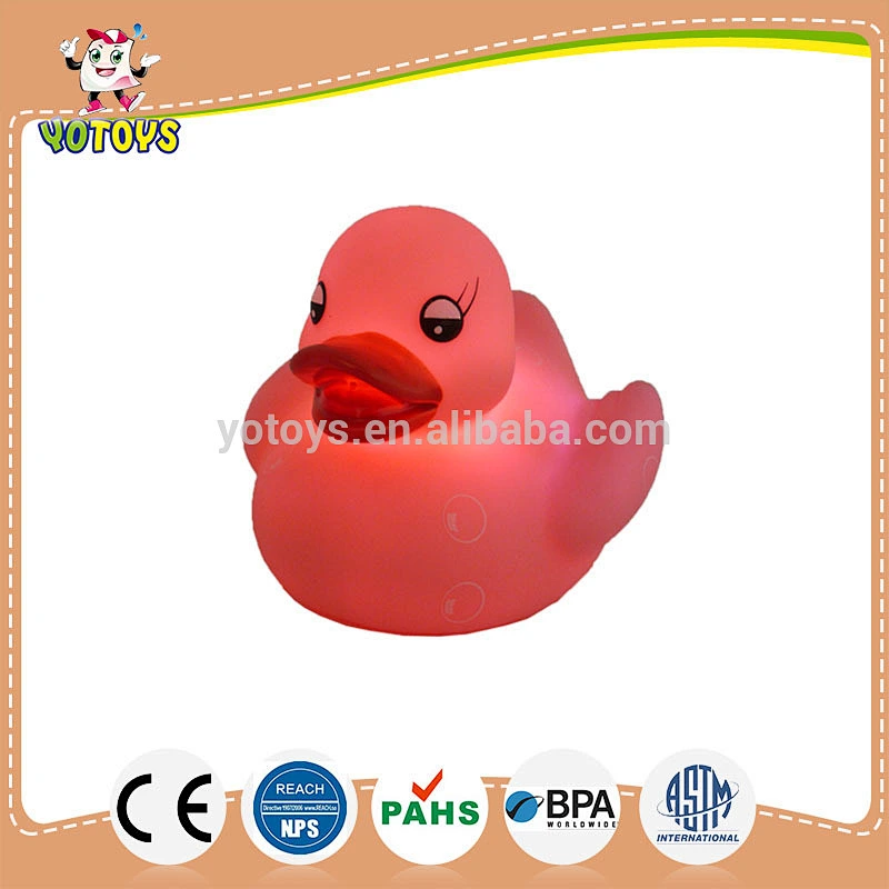 YTFT047 light up bath duck/plastic duck/led baby toy