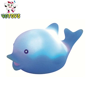 Light up Ocean whale baby flashing bath toy