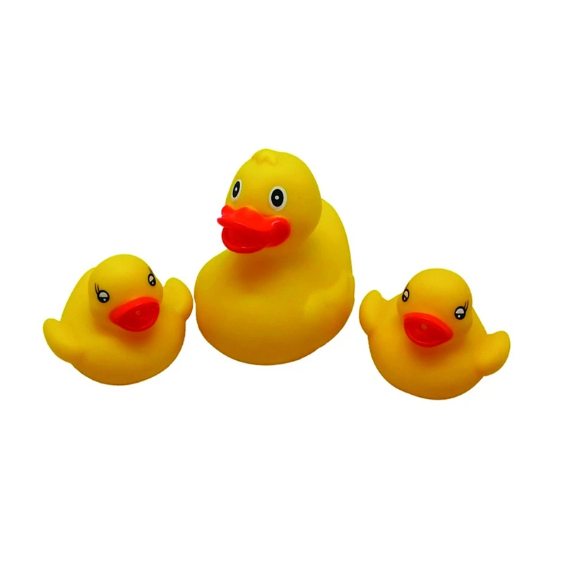 Floating Vinyl Crocodile Bath Toys Family Set with Squeaky Sound