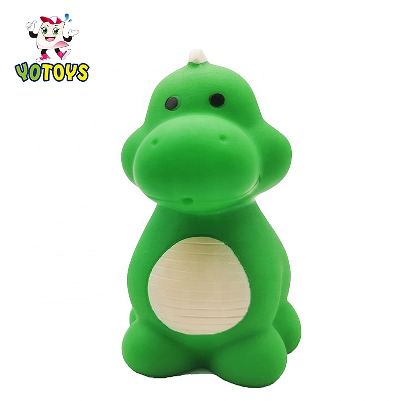 Retail And Wholesale PVC material children squirter custom design rubber mini dinosaurs baby toy
