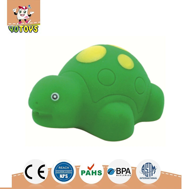 Floating Bath toy green mini turtle vinyl pet toy