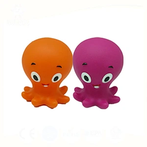 octopus bath toy/squirt animals toy/floating rubber toy