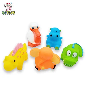 Plastic Marine Animal Water Squirter Bath Toy Set for Kids,Small Sea Animal Baby Bath Toys